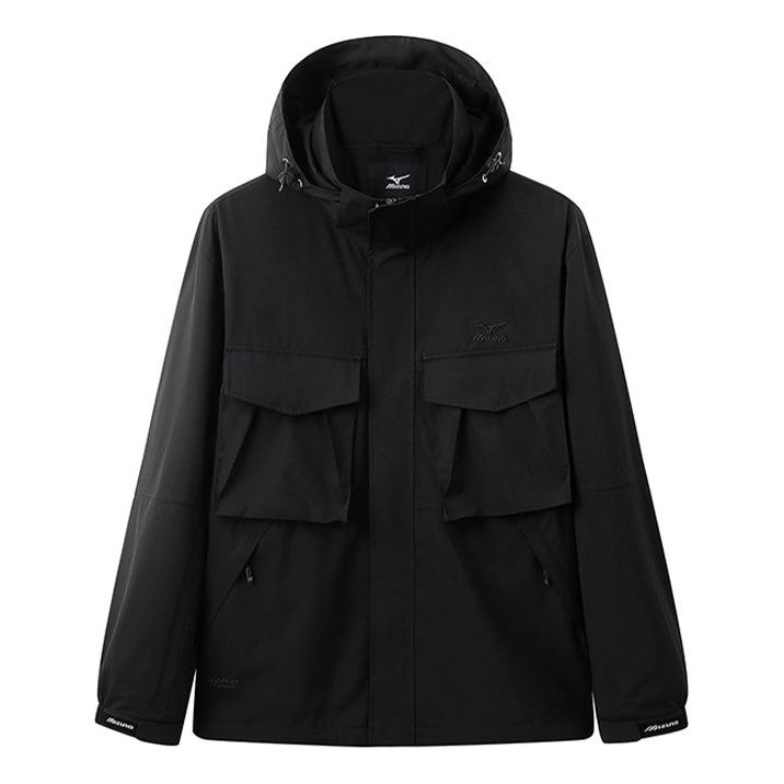 Ветровка Mizuno Waterproof Logo Jacket Черно | A2CE3110