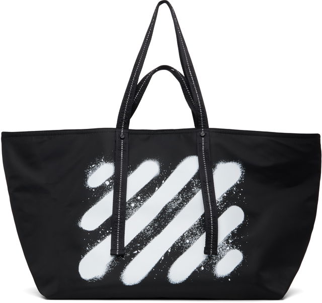 Diagonal Spray Day Off Nylon Tote Bag