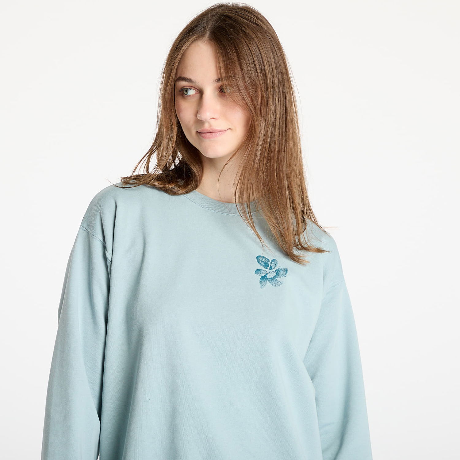 Pокля Horsefeathers Horsefeathers Qiana Sweatshirt Тюркоазено | SW933A, 1