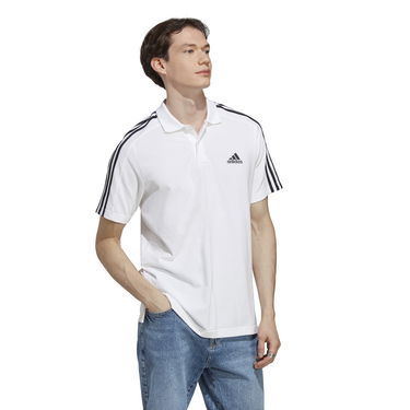 Поло тениска adidas Performance 3-Stripes Polo Shirt Бяло | IC9312, 3