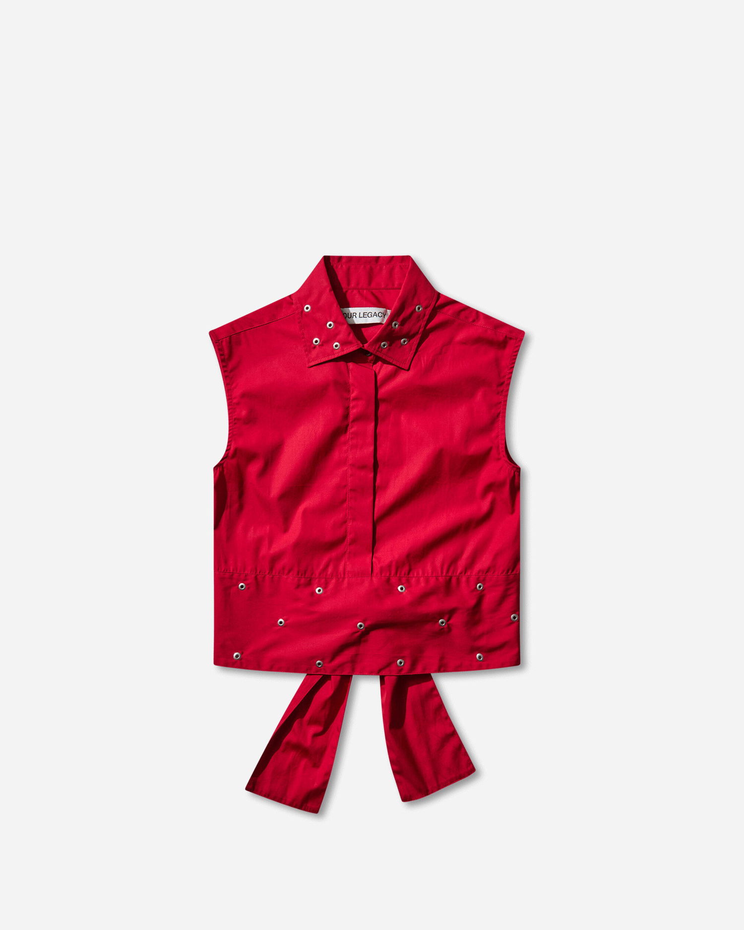 Жилетка OUR LEGACY Girdle Tie-Back Vest Червено | W4252GLR 001, 1