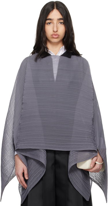Пуловер Pleats Please Issey Miyake Pleats Please Issey Miyake March Basic Madame-T Stole Сиво | PP56AD111, 0