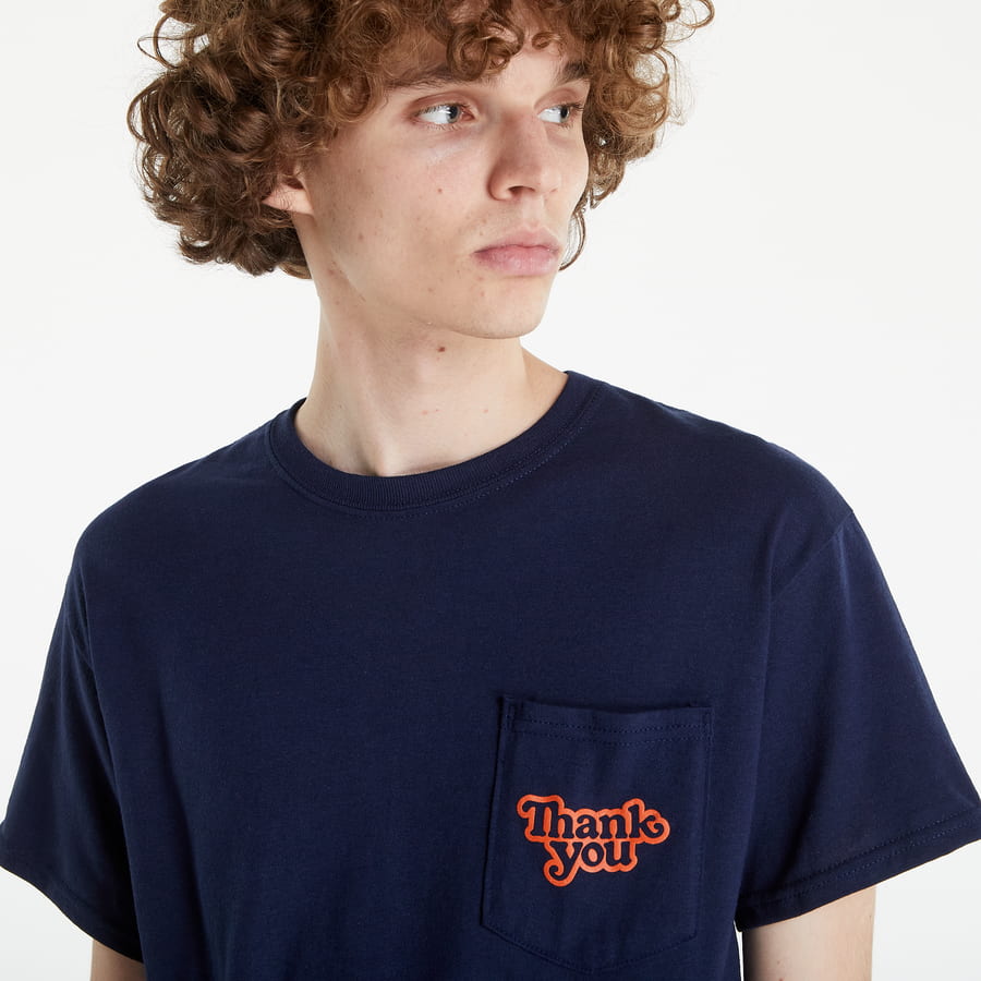 Тениска Thank You Skateboards Logo Pocket Tee Тъмно синьо | PCKT-Navy, 1