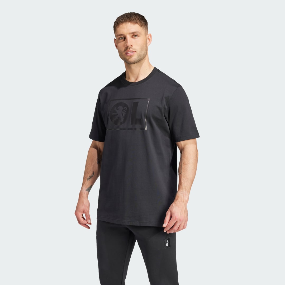 Тениска adidas Performance Olympique Lyonnais Seasonal Черно | IT4225, 0
