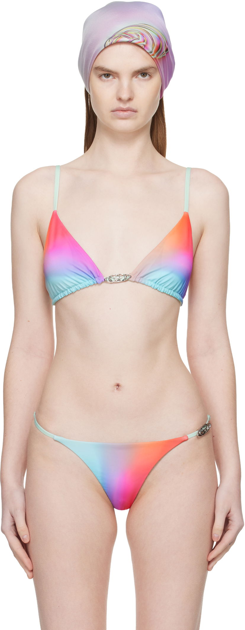 Бански Casablanca Casablanca Triangle Bikini Top Многоцветен | W-SP26-SWM-082-01