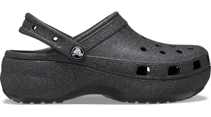 Кецове и обувки Crocs Classic Platform Glitter Clogs Black Черно | 207241-001