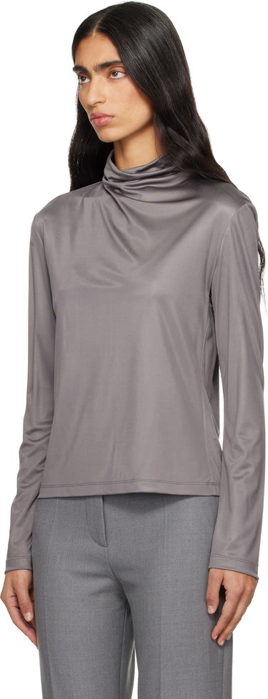 Фланелка Dries Van Noten Dries Van Noten Long-Sleeve Jersey Turtleneck Сиво | 252-011157-2617, 3