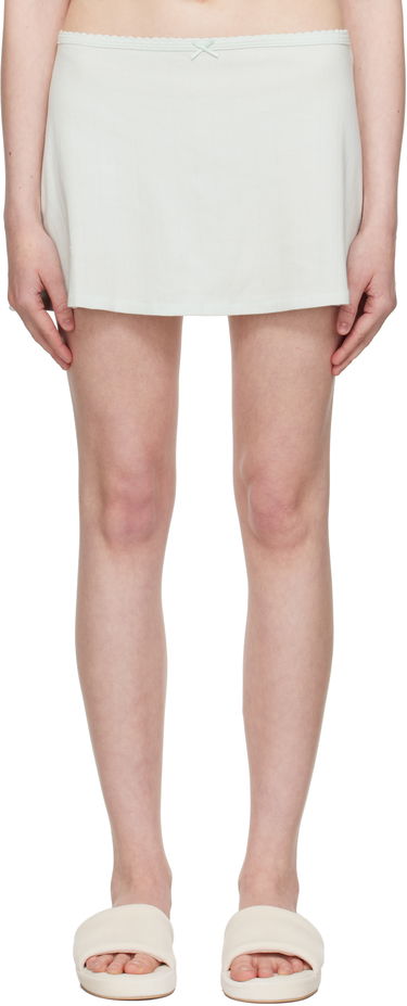 Пола SKIMS SKIMS Drop Needle Pointelle Miniskirt Зелено | SK-SKT-8968W, 0