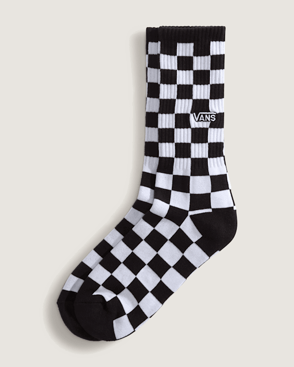 Чорапи Vans Checkerboard Crew Socks (Size: L) Черно | VN000QBDY28, 0