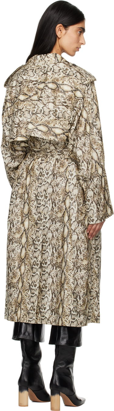Тренчкот ISABEL MARANT Isabel Marant Freanne Snakeskin Trench Coat Бежово | MA0410FA-C1C01I, 2