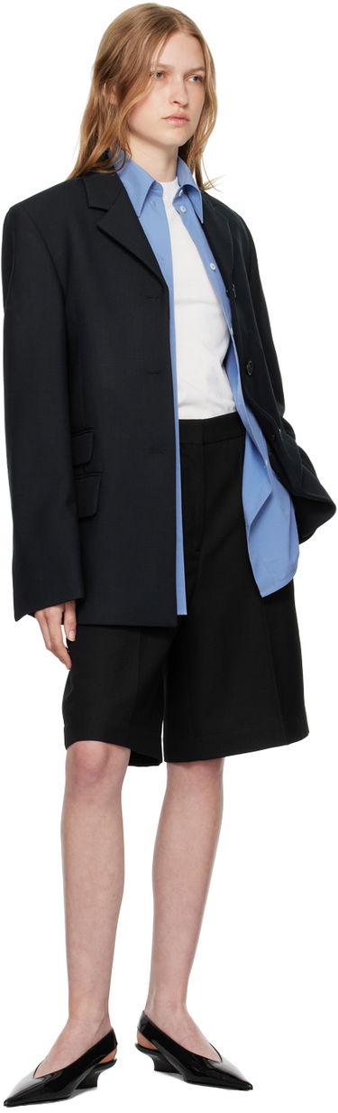 Яке TOTEME TOTEME Straight Single-Breasted Blazer Черно | 244-WRZ0045-FB0061, 4
