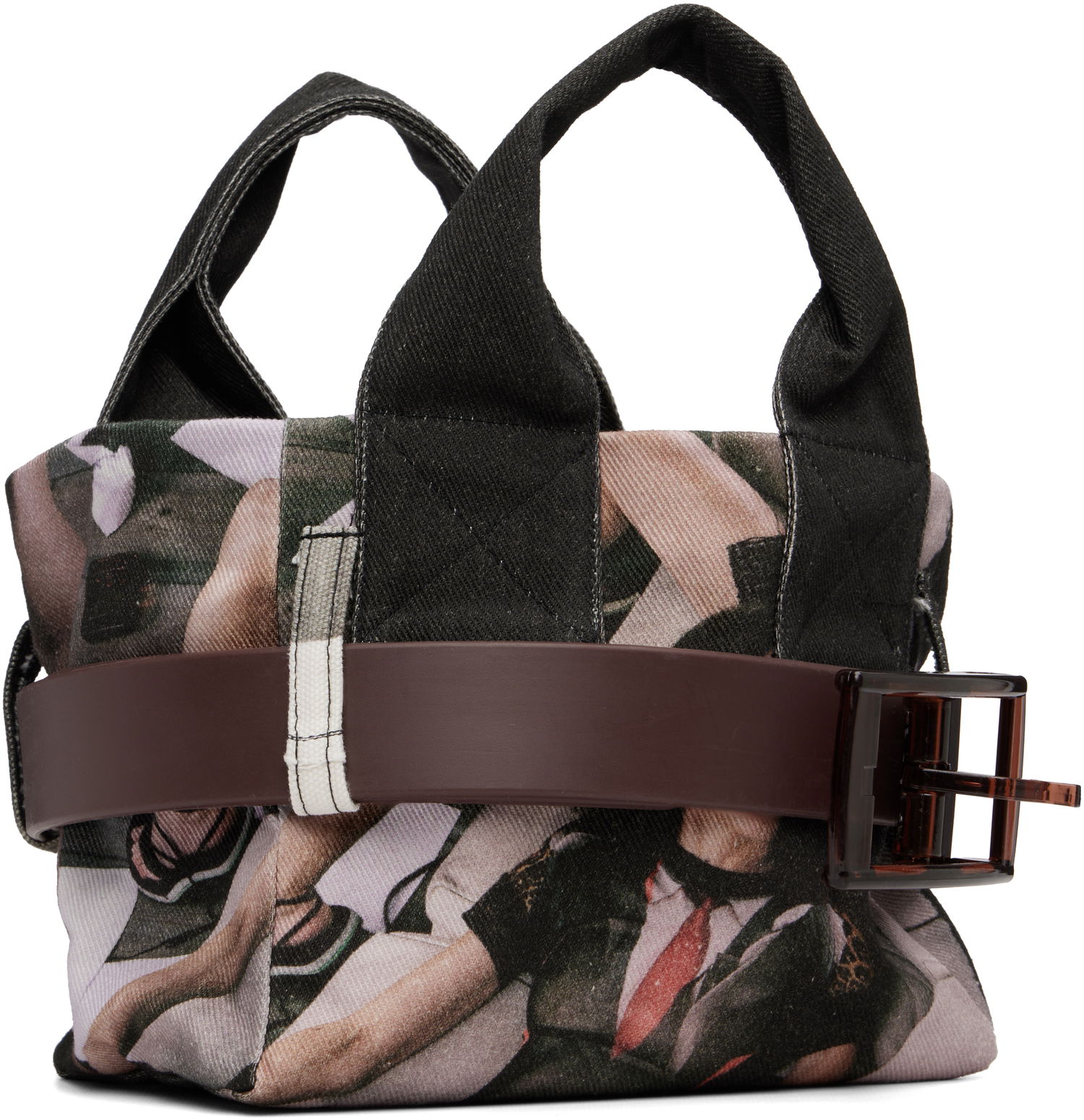 Голяма пазарска чанта Ottolinger Ottolinger Mini Belted Tote Многоцветен | 126-902428-01, 1