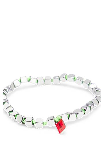 Гривна BOSS Steel Cube Elastic Bracelet Металик | 50532338, 1