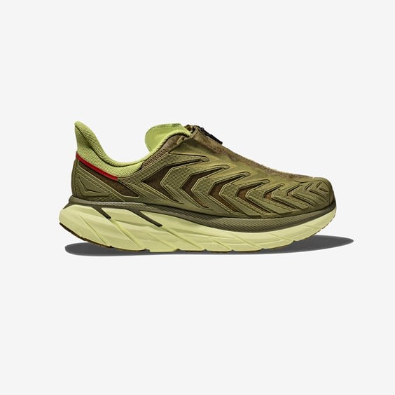 Кецове и обувки Hoka One One Project Clifton Avocado Dark Citron Зелено | 1127924-ADCT, 1