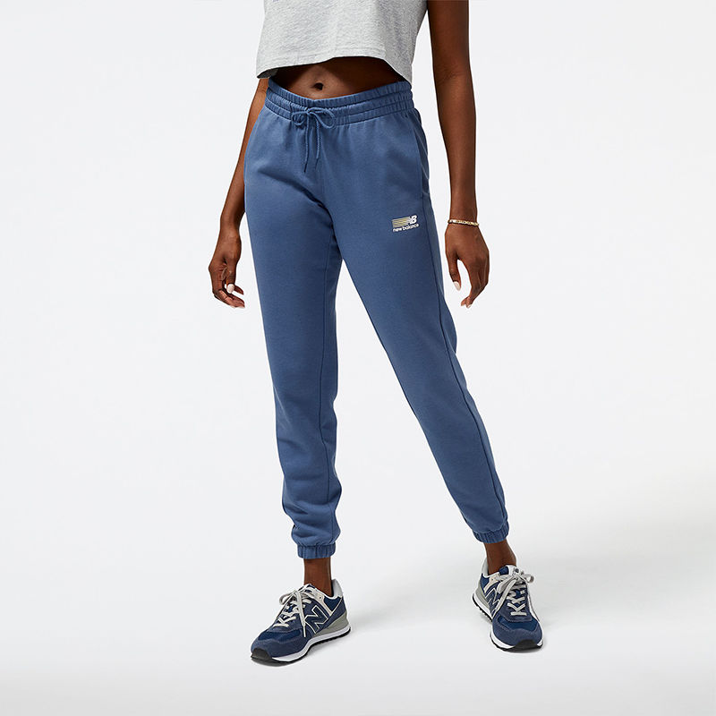 Спортни панталони New Balance Women's Fleece Joggers Синьо | WP23811VTI, 0