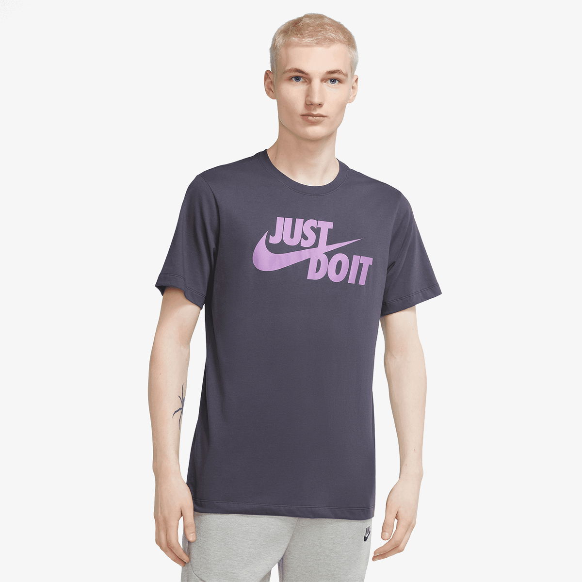 Тениска Nike Just Do It Swoosh T-Shirt Лилаво | AR5006-015, 0