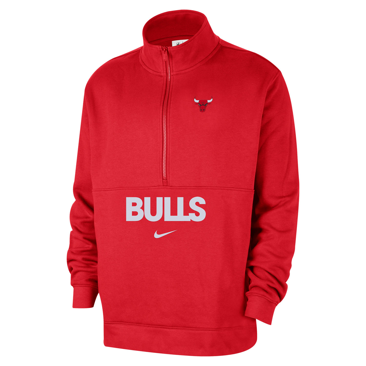 Суитчър Nike NBA Chicago Bulls Club Courtside Half-Zip Top Червено | FZ7711-657, 0