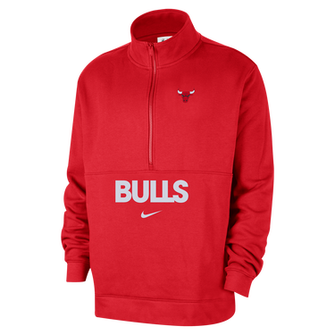 Суитчър Nike NBA Chicago Bulls Club Courtside Half-Zip Top Червено | FZ7711-657, 0