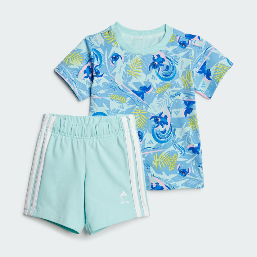 Комплект adidas Performance Disney Lilo & Stitch T-Shirt and Shorts Set Синьо | JD0379