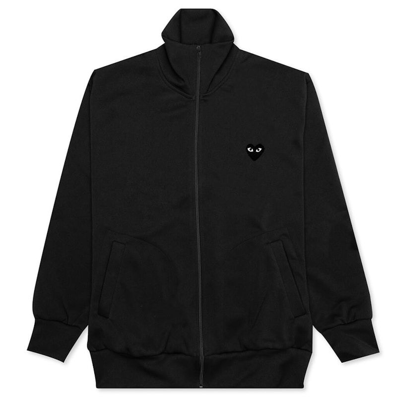 Парка Comme des Garçons Play Big Heart Zip-Up Sweatshirt Черно | AZ-T256-051-1