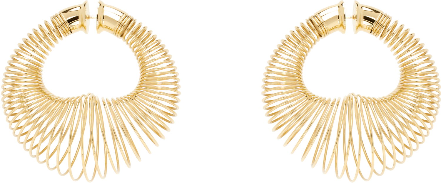 Обеци Alaïa Spiral Hoop Earrings Металик | AA2B120LA033, 0