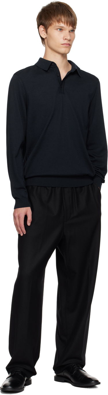 Панталони BOSS Elasticated Waistband Tapered-Fit Trousers Черно | 50551562, 3