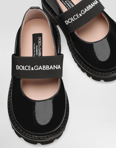 Аксесоари Dolce & Gabbana Dolce & Gabbana Patent Leather Mary Jane Flats with Elastic Черно | D20103A913589923, 3