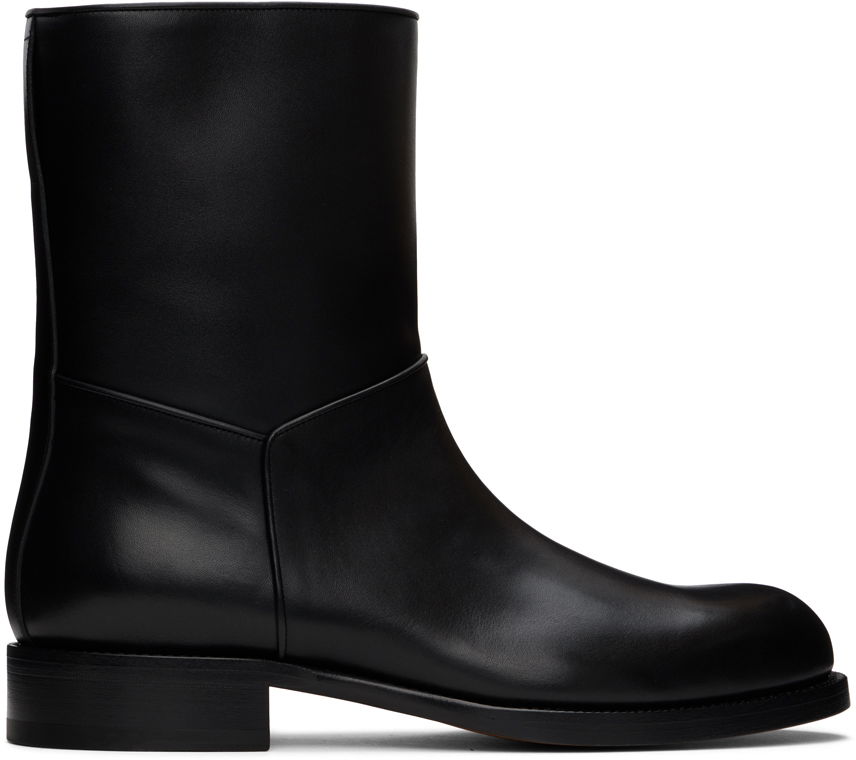 Кецове и обувки The Row Black Nobilis Boots Черно | F2065-L58, 0