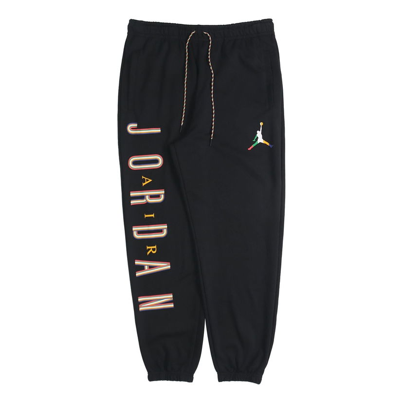 Спортни панталони Jordan Jordan Colorful Flying Man Logo Fleece Pants Черно | CZ5469-011