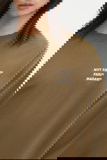 Суитчър Drôle de Monsieur Drôle de Monsieur Le Sweatshirt Slogan Зелено | I.SW149.CO127, 3