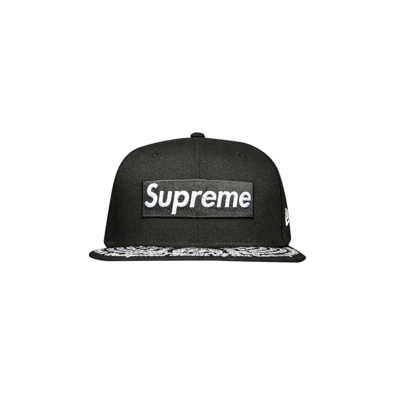 Шапка с козирка Supreme Undisputed Box Logo New Era Черно | FW21H53 BLACK, 0