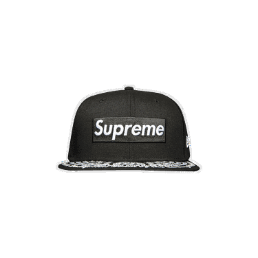 Шапка с козирка Supreme Undisputed Box Logo New Era Черно | FW21H53 BLACK, 0