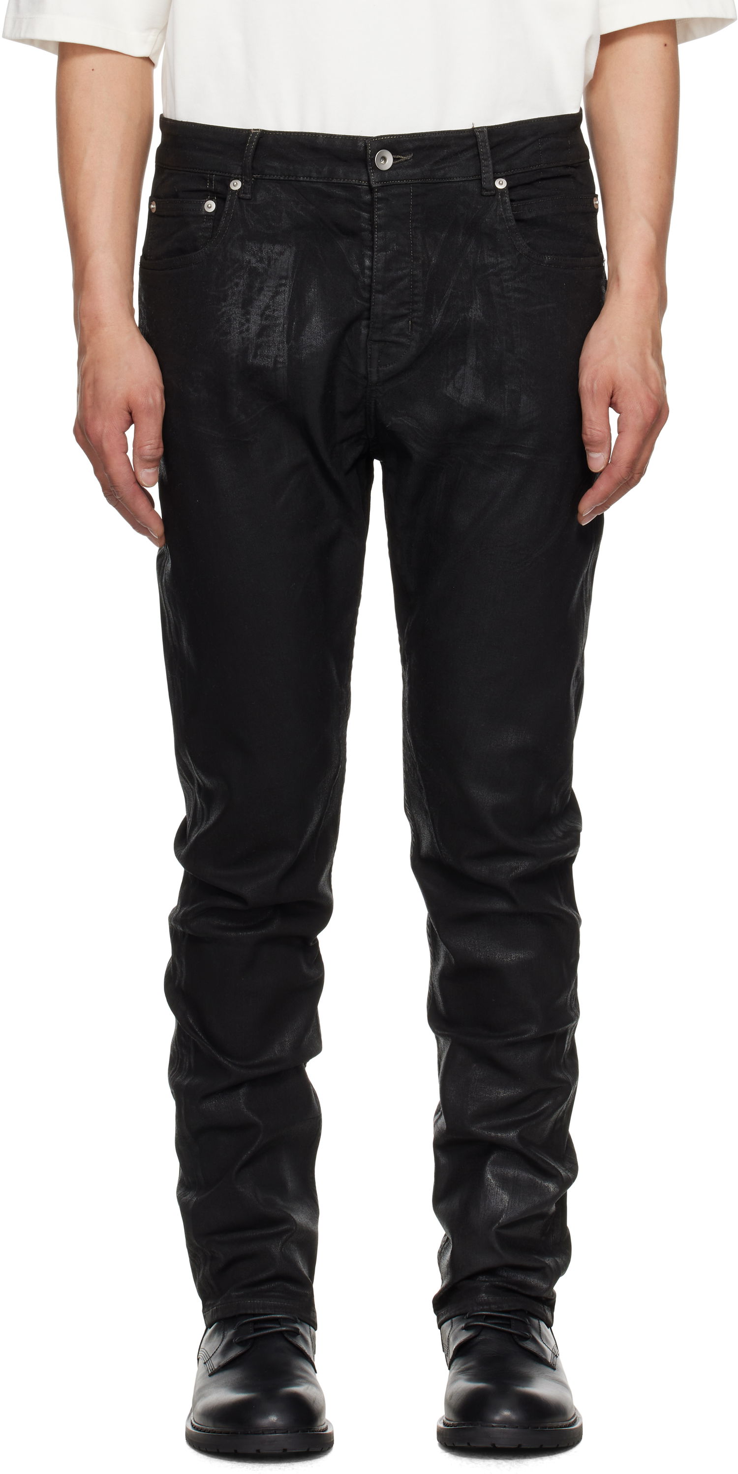 Дънки Rick Owens Rick Owens DRKSHDW Hollywood Detroit Cut Jeans Черно | DU01E3366 SCF, 0