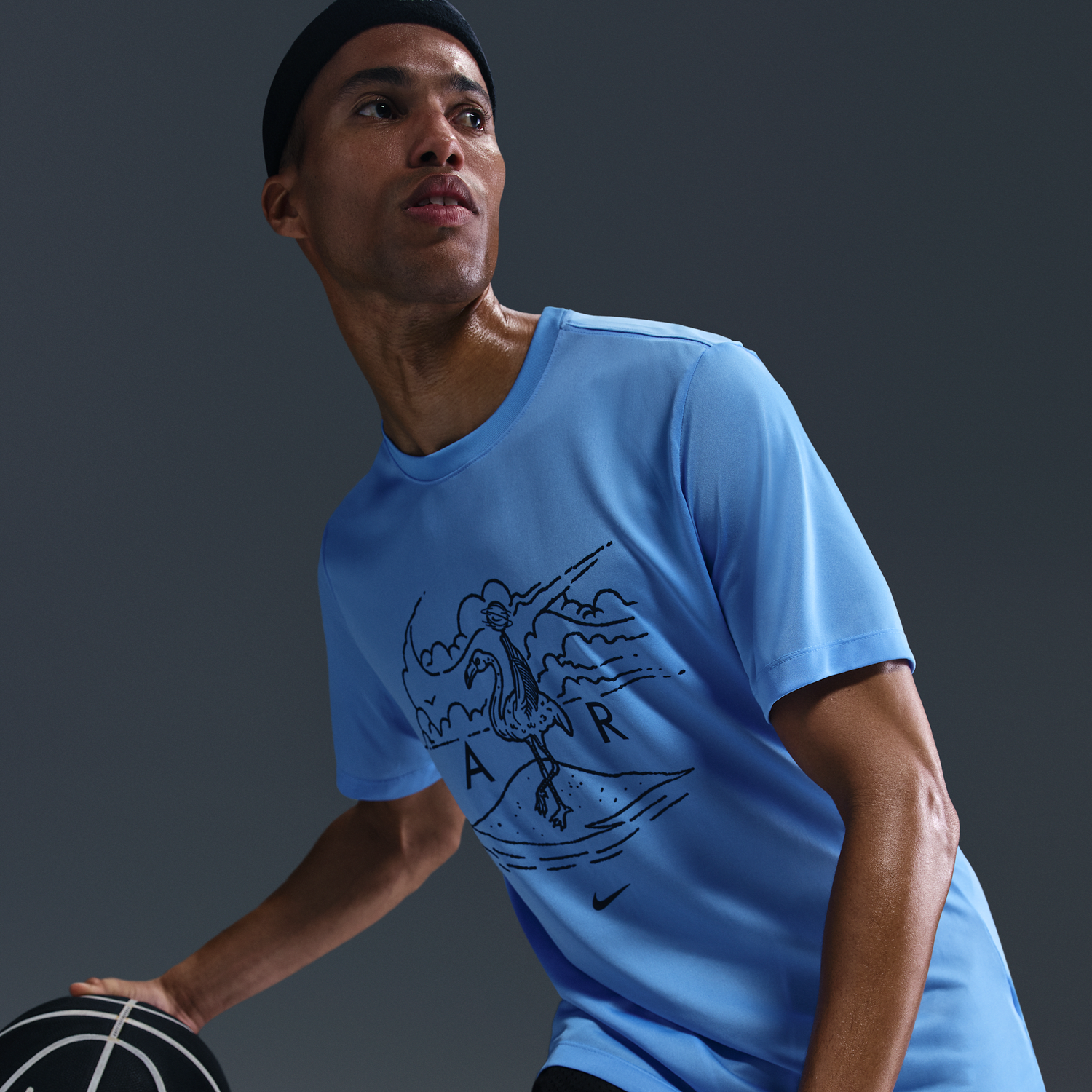 Тениска Nike Dri-FIT Basketball T-Shirt Синьо | HJ3472-412, 1