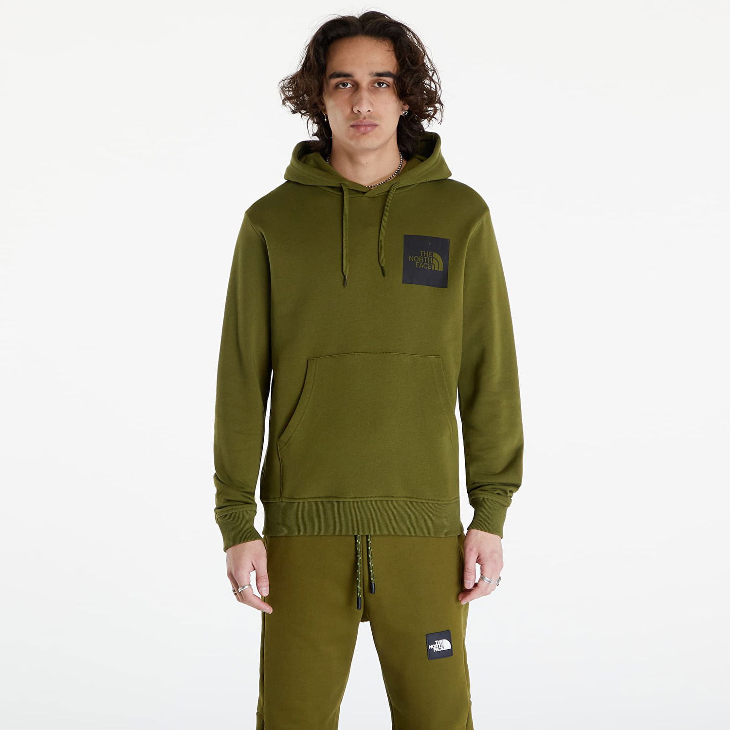 Суитчър The North Face Fine Hoodie Forest Olive Зелено | NF0A5ICXPIB1, 0