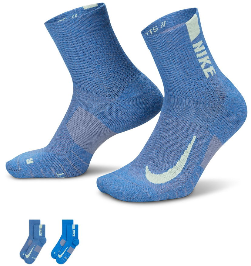 Чорапи Nike Ponožky U NK MLTPLIER ANKLE 2PR - 144 Тъмно синьо | sx7556-991