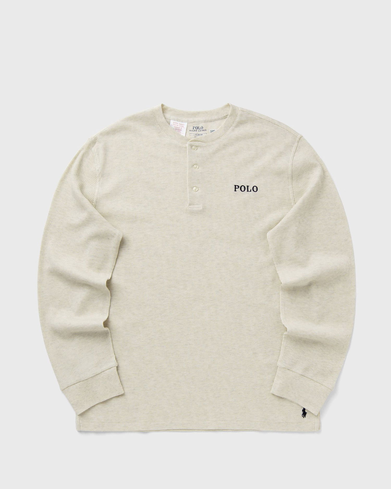 Тениска Polo by Ralph Lauren Polo Ralph Lauren Long Sleeve Henley Sleep Top Бежово | 714950609005, 0
