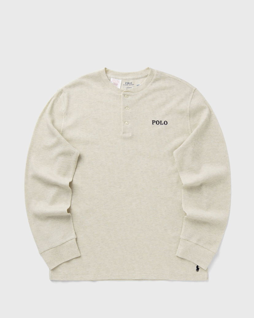 Тениска Polo by Ralph Lauren Polo Ralph Lauren Long Sleeve Henley Sleep Top Бежово | 714950609005