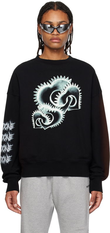 Суитчър We11done We11done Crewneck Sweatshirt Черно | WD-TS3-23-710-U-BK, 0