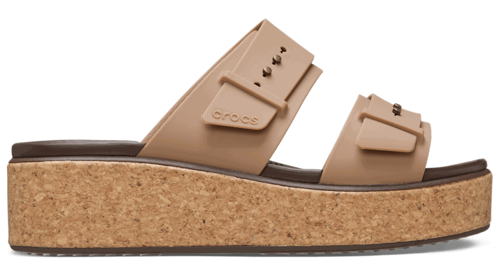 Кецове и обувки Crocs Brooklyn Cork Buckle Sandals Бежово | 211252-2JJ