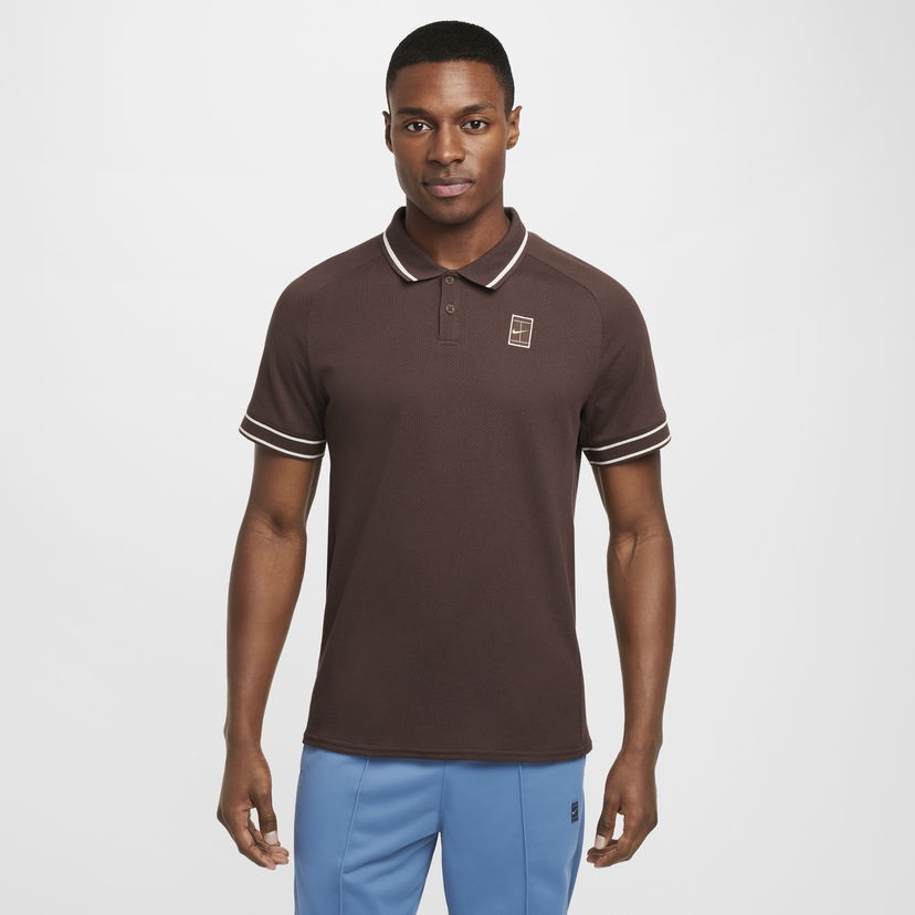 Поло тениска Nike Court Heritage Tennis Polo Shirt Кафяво | FQ2101-237