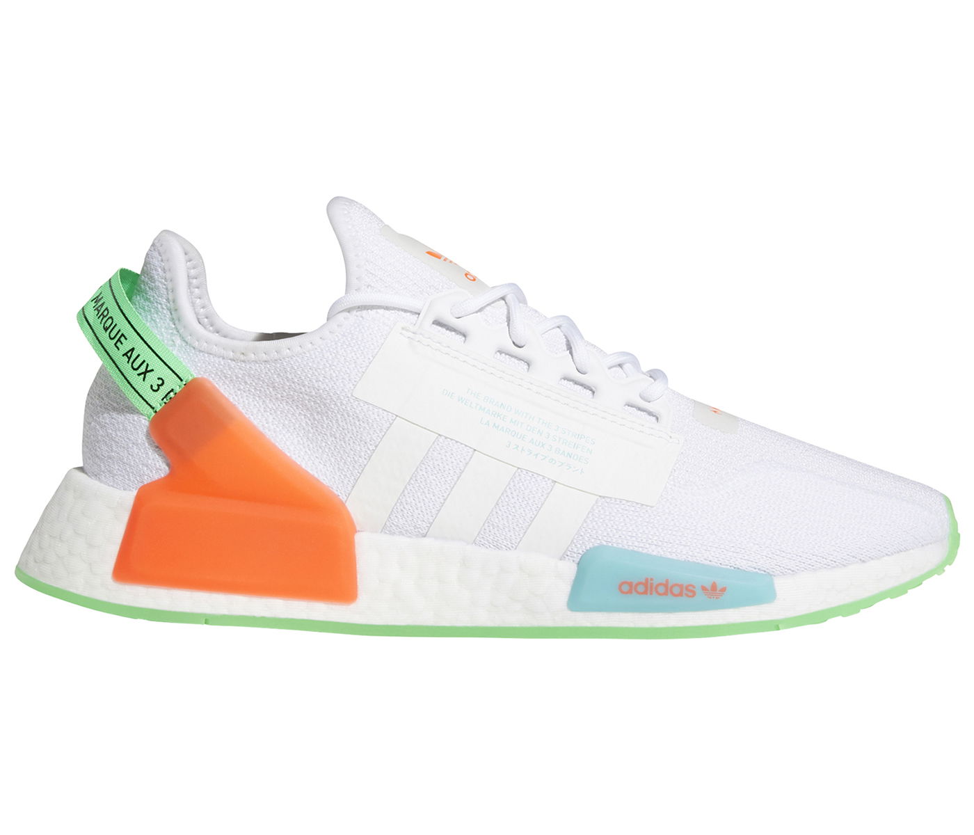 Кецове и обувки adidas Originals NMD R1 V2 Glow White Sonic Ink Бяло | GX1398, 0
