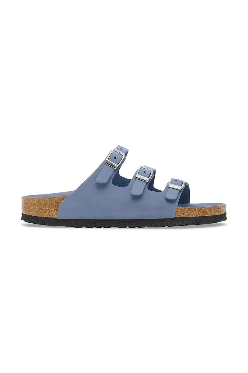 Кецове и обувки Birkenstock Birkenstock Florida HEX Leather Slides Синьо | 1030380, 0