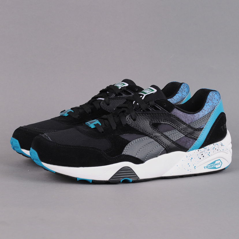 Кецове и обувки Puma R698 Splatter black - capri breeze Черно | 358628 01