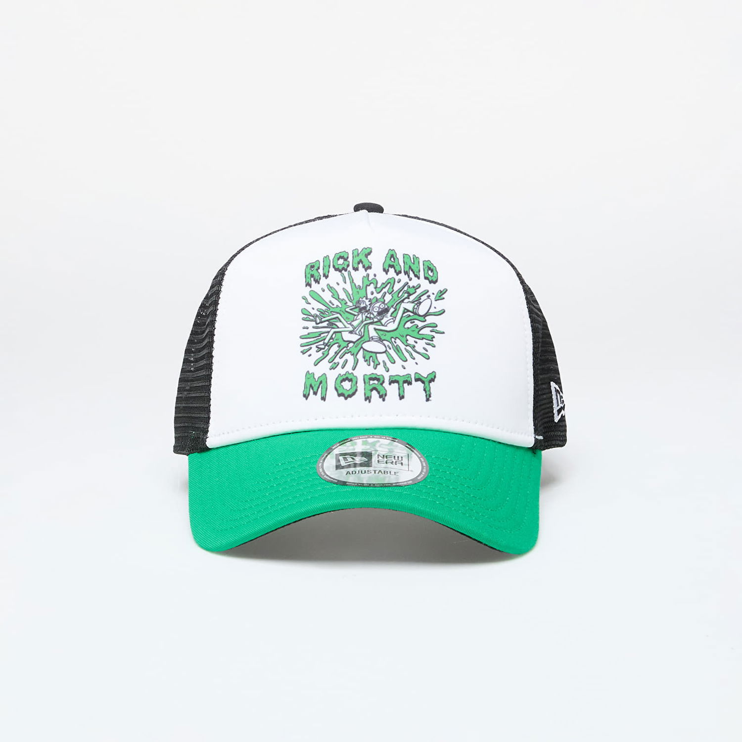Шапка с козирка New Era Rick And Morty 9Forty Trucker Snapback Green/ Black/ White Зелено | 60503550, 0