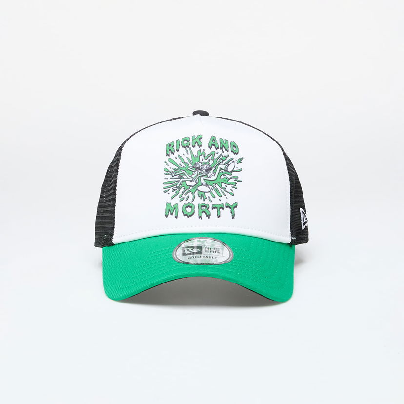 Шапка с козирка New Era Rick And Morty 9Forty Trucker Snapback Green/ Black/ White Зелено | 60503550