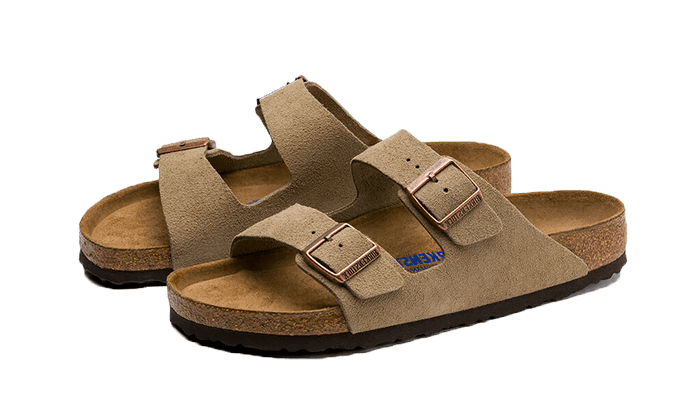 Кецове и обувки Birkenstock Arizona Suede Leather Soft Footbed Бежово | 0951301/0951303, 1