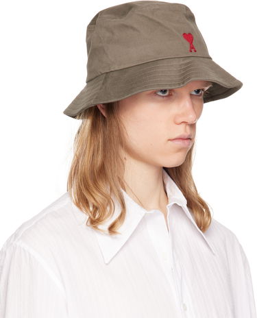 Шапка AMI AMI De Coeur Bucket Hat Бежово | UHA246.AW0041, 1