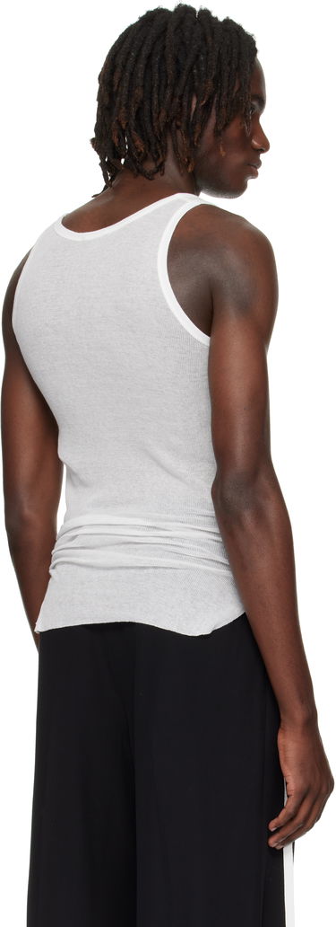 Потник Ann Demeulemeester Ann Demeulemeester Boris Wrinkled Cropped Tank Top Бяло | B0011785-FA434-002, 2