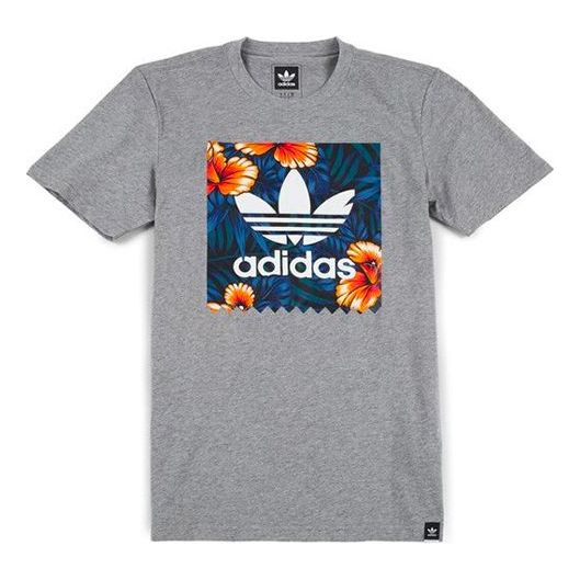Тениска adidas Originals adidas Originals Floral Print T-Shirt Сиво | BJ8719